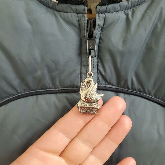 🤩New with tags Rare Vintage Comfy down puffer gray jacket size men's S - Picture 3 of 10